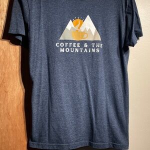 Timpanogos Blue Graphic T-Shirt with Mountain Design